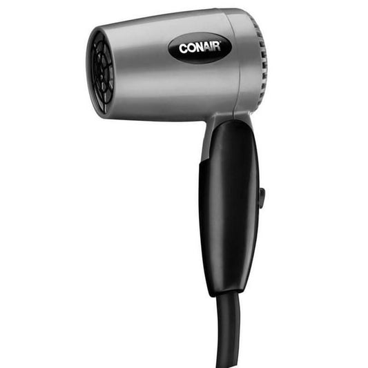 Conair 1600Watt Compact Size Dual Voltage Travel Folding Handle Hair Dryer, Hair Dryer